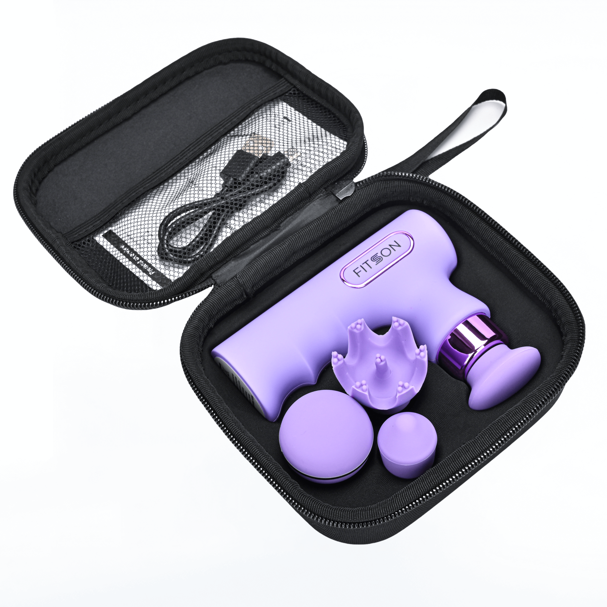 Massage gun purple with packbag